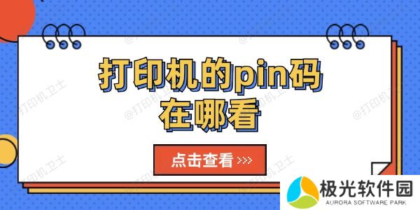 打印机的pin码在哪看