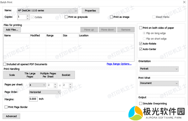 在Foxit Reader中实现多页合打