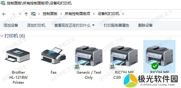 检查打印机设置