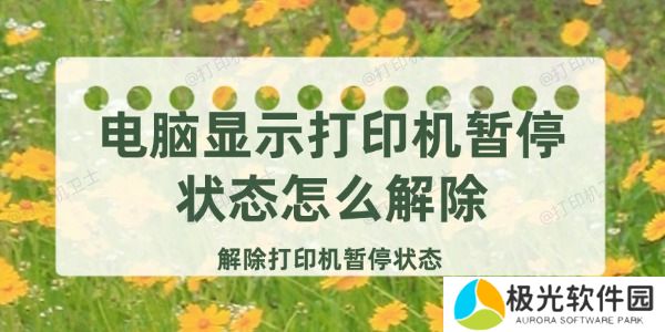 电脑显示打印机暂停状态怎么解除