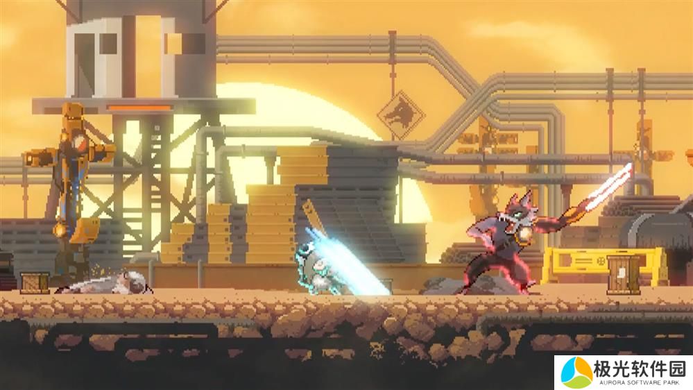 赛博朋克像素风肉鸽动作游戏《独自屹立》现已推出试玩Demo