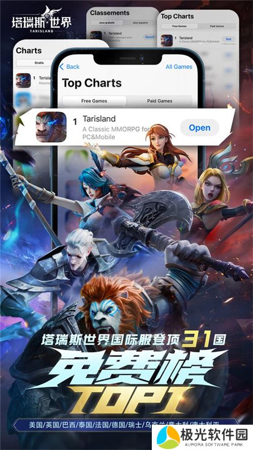 塔瑞斯世界登顶31国免费榜，Twitch直播游戏榜前5！国产MMO靠什么抓住海外玩家的心？