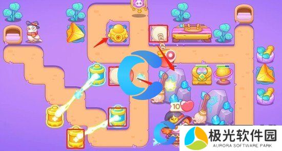 保卫萝卜4阿波与魔法宝藏第二关通关攻略