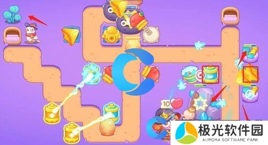 保卫萝卜4阿波与魔法宝藏第二关通关攻略