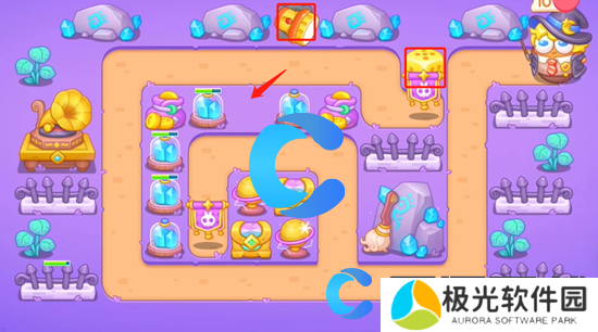 保卫萝卜4阿波与魔法宝藏第六关图文攻略