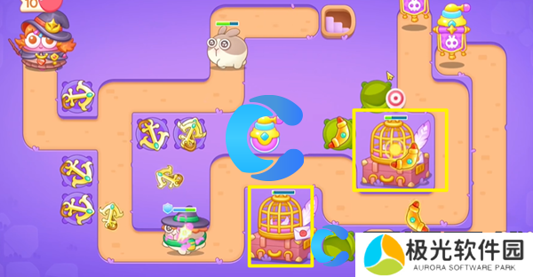 保卫萝卜4阿波与魔法宝藏第二十二关图文攻略