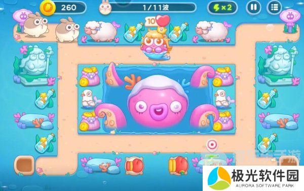 保卫萝卜4海的闺女120关怎么过 海的闺女120关通关图文解析