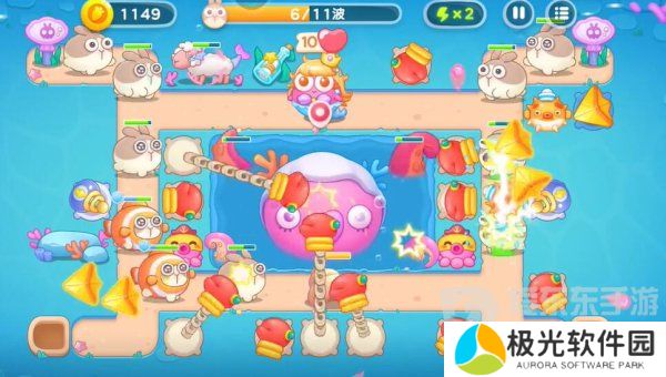 保卫萝卜4海的闺女120关怎么过 海的闺女120关通关图文解析