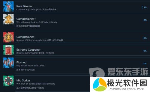 《Balatro》小丑牌游戏成就 《Balatro》游戏成就图鉴介绍