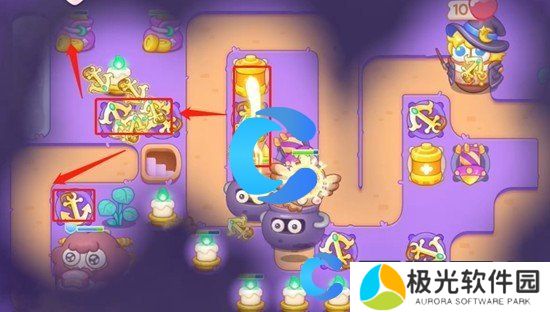 保卫萝卜4阿波与魔法宝藏第三十五关图文攻略