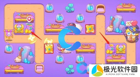 保卫萝卜4阿波与魔法宝藏第四十四关图文攻略