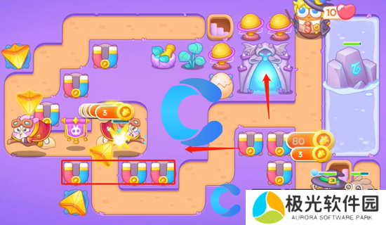 保卫萝卜4阿波与魔法宝藏第四十七关图文攻略