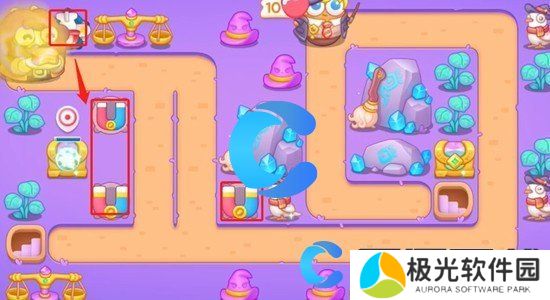 保卫萝卜4阿波与魔法宝藏第四十三关图文攻略