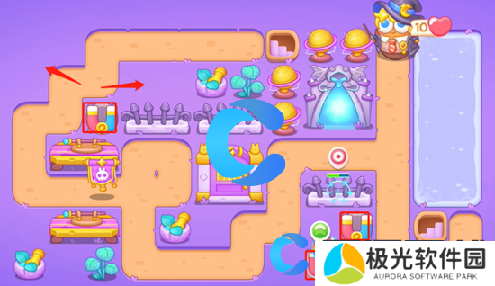 保卫萝卜4阿波与魔法宝藏第四十七关图文攻略