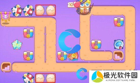 保卫萝卜4阿波与魔法宝藏第四十三关图文攻略