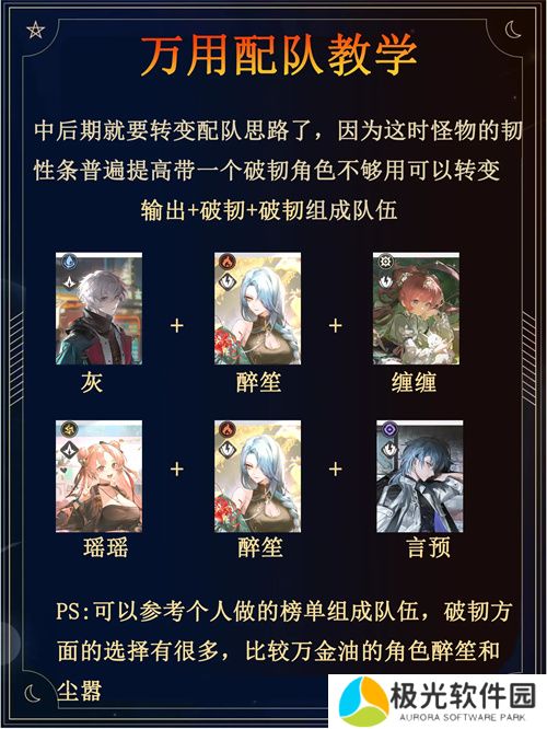 归龙潮新手开荒阵容搭配攻略分享