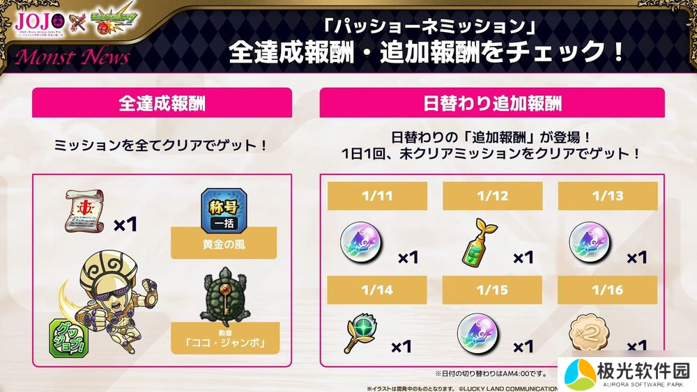 《怪物弹珠》日版 ×《JOJO 的奇妙冒险》第三弹合作确认 公布合作转蛋、冒险等资讯