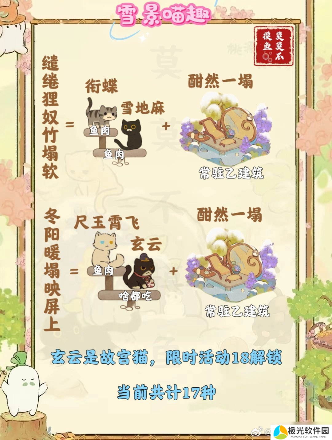 桃源深处有人家雪景喵趣玩法攻略 雪景喵趣怎么玩