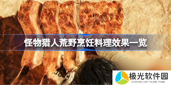 怪物猎人荒野烹饪料理有哪些效果